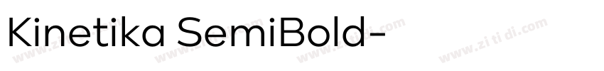 Kinetika SemiBold字体转换